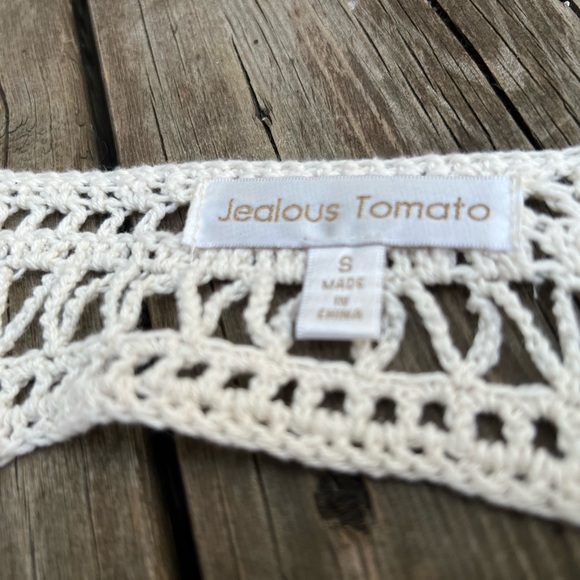 Jealous Tomato I Boho Tribal Aztec Print I Crochet Trim Mini Dress I Size:Small - Picture 5 of 5